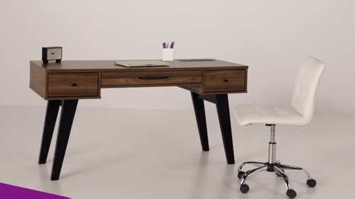 Elle solid acacia store wood desk